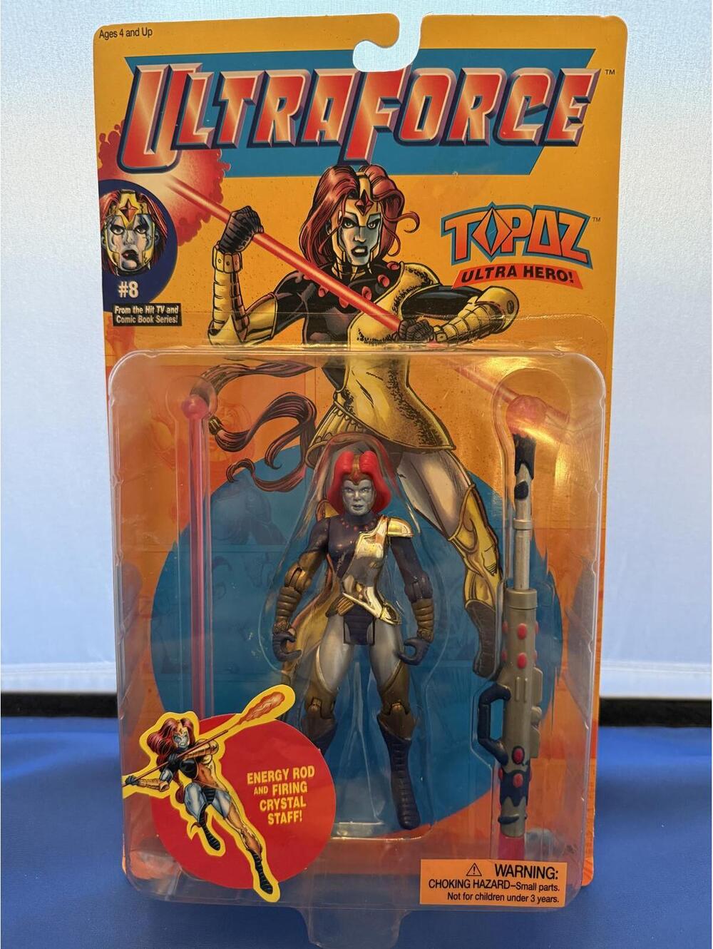 1995 Galoob UltraForce Topaz Ultra Hero #8 Action Figure